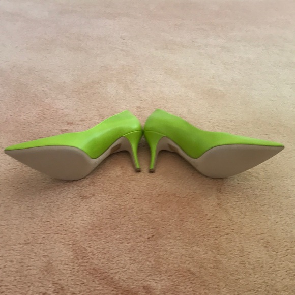 CHRISTIAN DIOR Green Leather High Heel Pumps - Picture 6 of 9